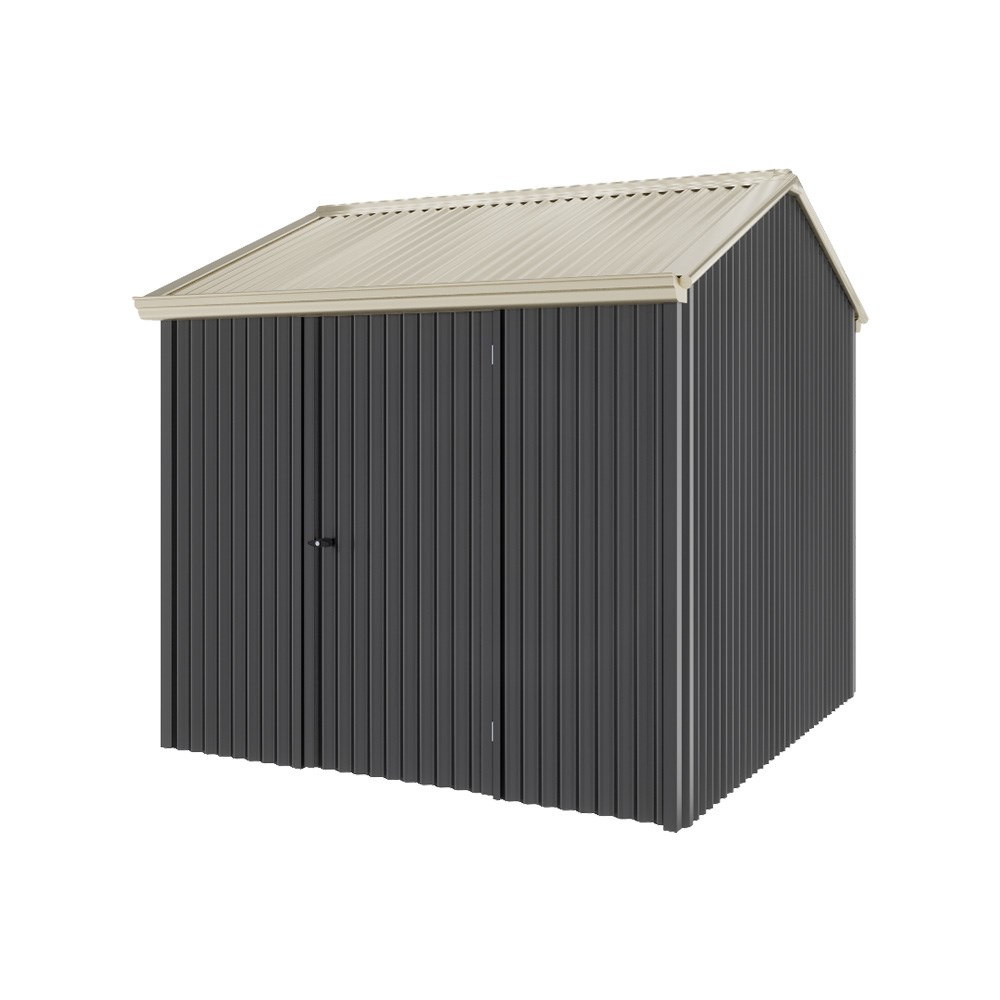 Handi-Heritage Shed H1 2.54X2.52 Roof:Merino Wall:Gun Metal Grey Front/Rear Single Door