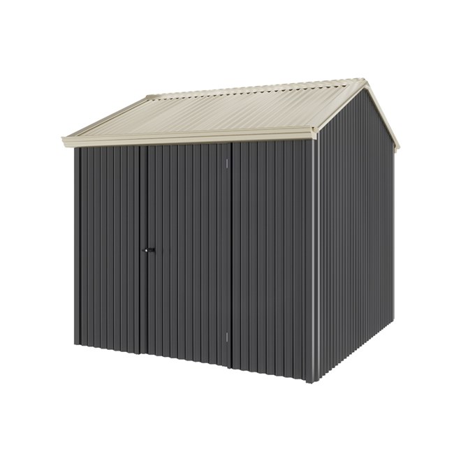 Handi-Heritage Shed H1 2.54X2.52 Roof:Merino Wall:Gun Metal Grey Front/Rear Single Door