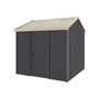 Handi-Heritage Shed H1 2.54X2.52 Roof:Merino Wall:Gun Metal Grey Front/Rear Single Door