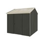 Handi-Heritage Shed H1 2.54X2.52 Roof:Merino Wall:Slate Grey Front/Rear Single Door