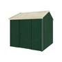 Handi-Heritage Shed H1 2.54X2.52 Roof:Primrose Wall:Caulfield Green Front/Rear Single Door