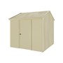 Handi-Heritage Shed H1 2.54X2.52 Roof:Primrose Wall:Primrose Front/Rear Single Door