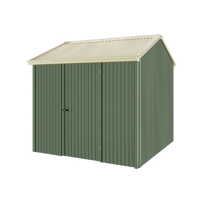 Handi-Heritage Shed H1 2.54X2.52 Roof:Primrose Wall:Rivergum Front/Rear Single Door
