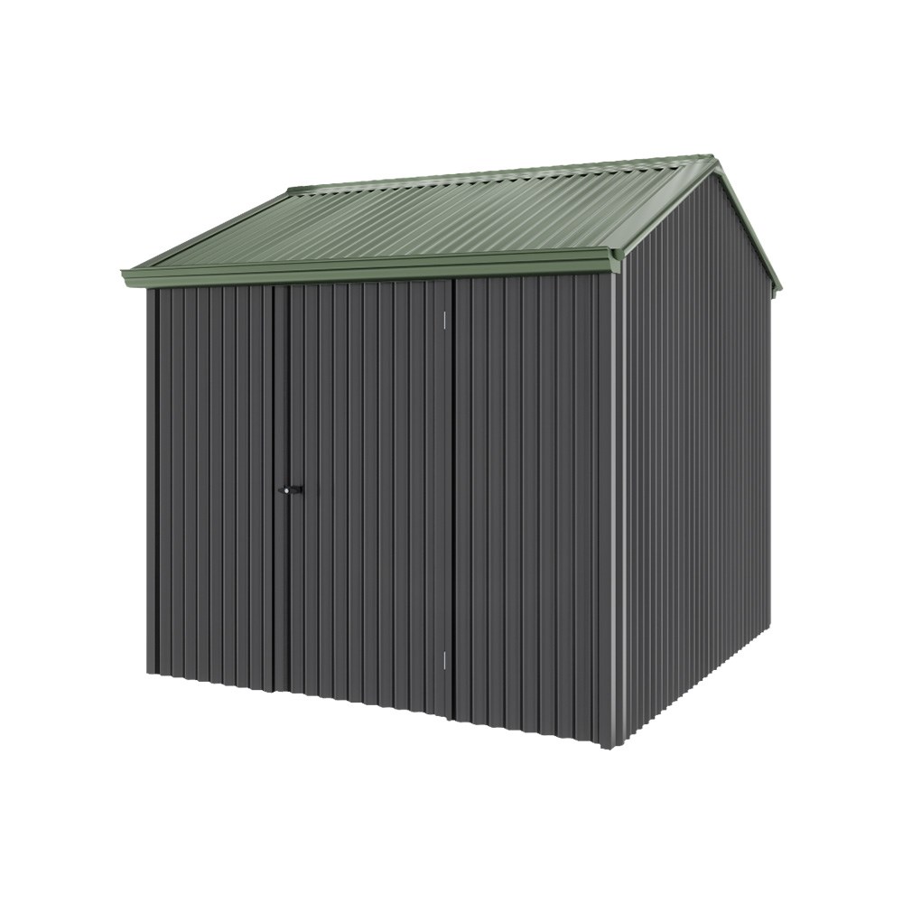 Handi-Heritage Shed H1 2.54X2.52 Roof:Rivergum Wall:Gun Metal Grey Front/Rear Single Door