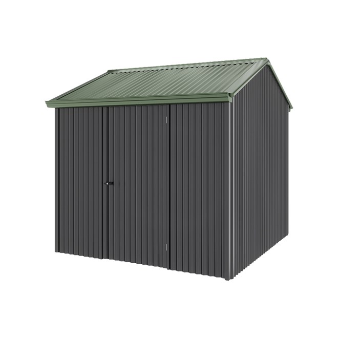 Handi-Heritage Shed H1 2.54X2.52 Roof:Rivergum Wall:Gun Metal Grey Front/Rear Single Door