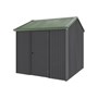 Handi-Heritage Shed H1 2.54X2.52 Roof:Rivergum Wall:Gun Metal Grey Front/Rear Single Door