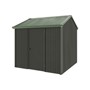 Handi-Heritage Shed H1 2.54X2.52 Roof:Rivergum Wall:Slate Grey Front/Rear Single Door