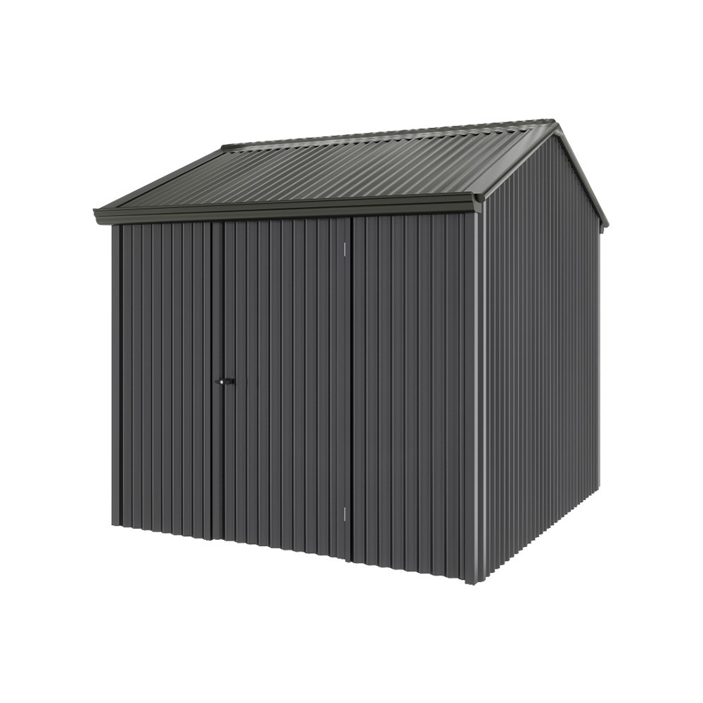Handi-Heritage Shed H1 2.54X2.52 Roof:Slate Grey Wall:Gun Metal Grey Front/Rear Single Door