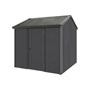 Handi-Heritage Shed H1 2.54X2.52 Roof:Slate Grey Wall:Gun Metal Grey Front/Rear Single Door