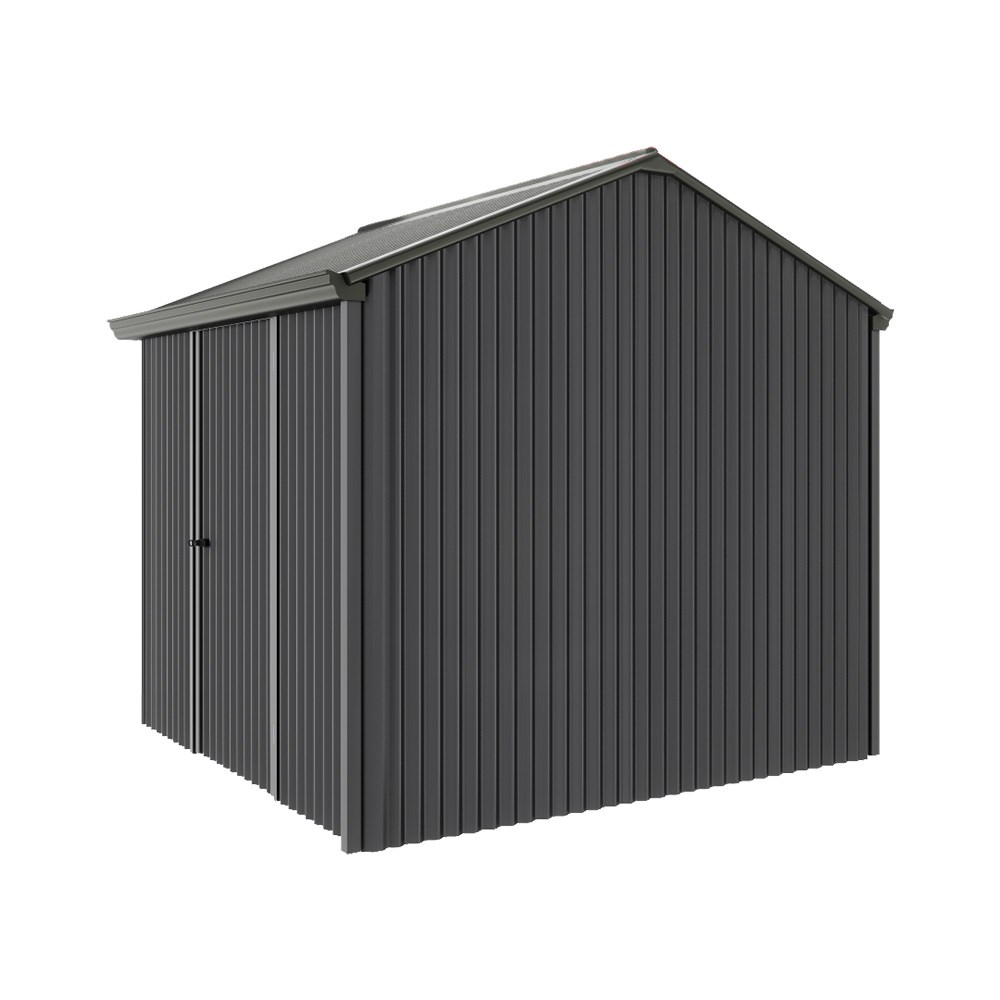 Handi-Heritage Shed H1 2.54X2.52 Roof:Slate Grey Wall:Gun Metal Grey Front/Rear Single Door