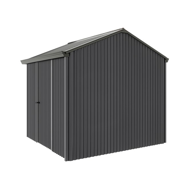 Handi-Heritage Shed H1 2.54X2.52 Roof:Slate Grey Wall:Gun Metal Grey Front/Rear Single Door