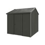 Handi-Heritage Shed H1 2.54X2.52 Roof:Slate Grey Wall:Slate Grey Front/Rear Single Door