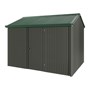 Handi-Heritage Shed H2 3.30X2.52 Roof:Caulfield Green Wall:Slate Grey Front/Rear Single Door