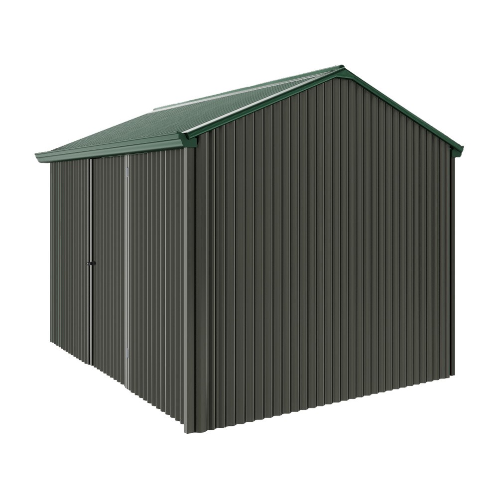 Handi-Heritage Shed H2 3.30X2.52 Roof:Caulfield Green Wall:Slate Grey Front/Rear Single Door