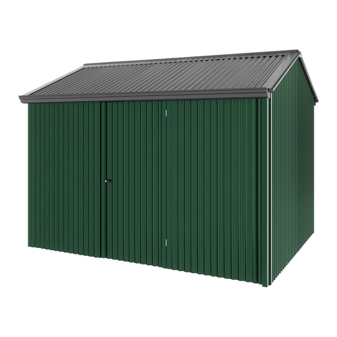 Handi-Heritage Shed H2 3.30X2.52 Roof:Gun Metal Grey Wall:Caulfield Green Front/Rear Single Door