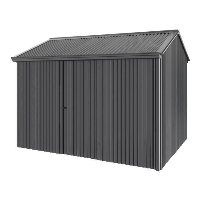 Handi-Heritage Shed H2 3.30X2.52 Roof:Gun Metal Grey Wall:Gun Metal Grey Front/Rear Single Door