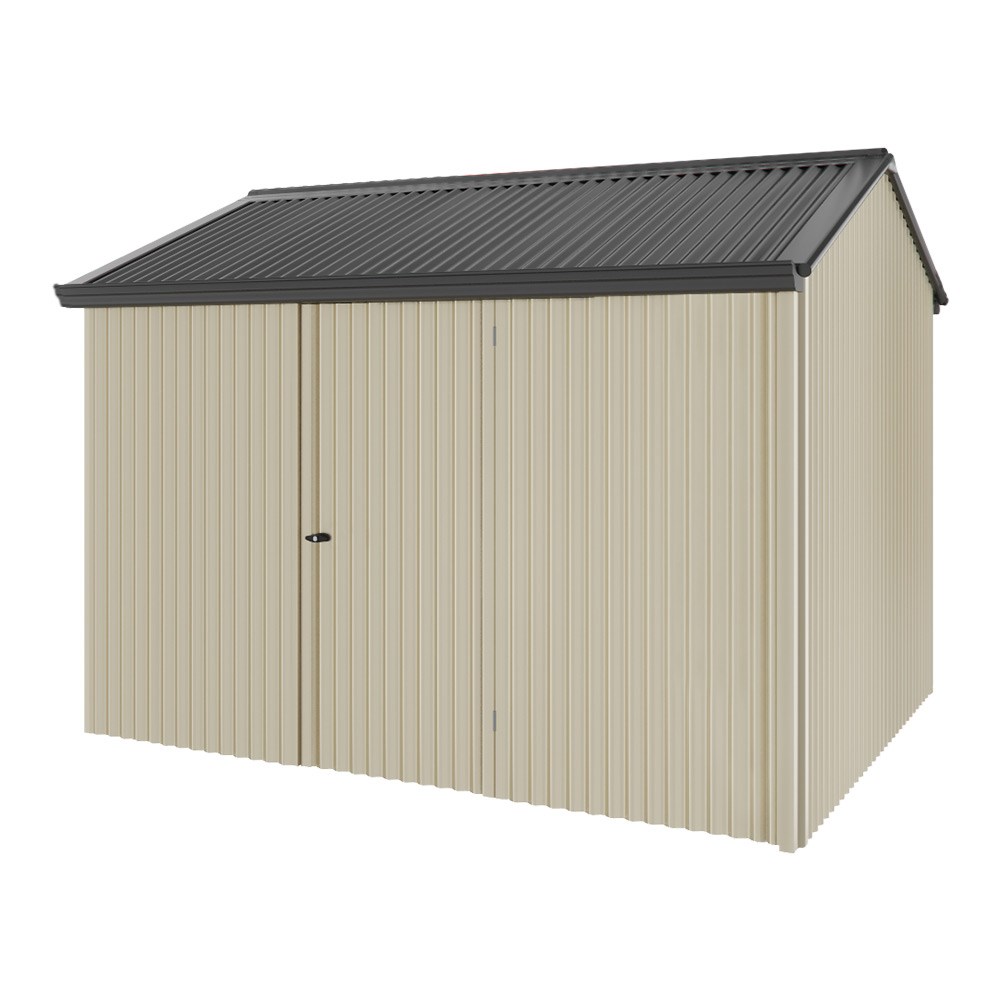Handi-Heritage Shed H2 3.30X2.52 Roof:Gun Metal Grey Wall:Merino Front/Rear Single Door
