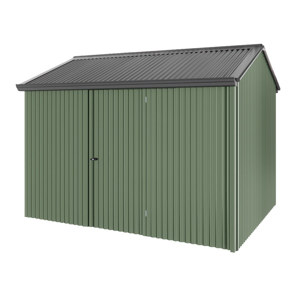 Handi-Heritage Shed H2 3.30X2.52 Roof:Gun Metal Grey Wall:Rivergum Front/Rear Single Door