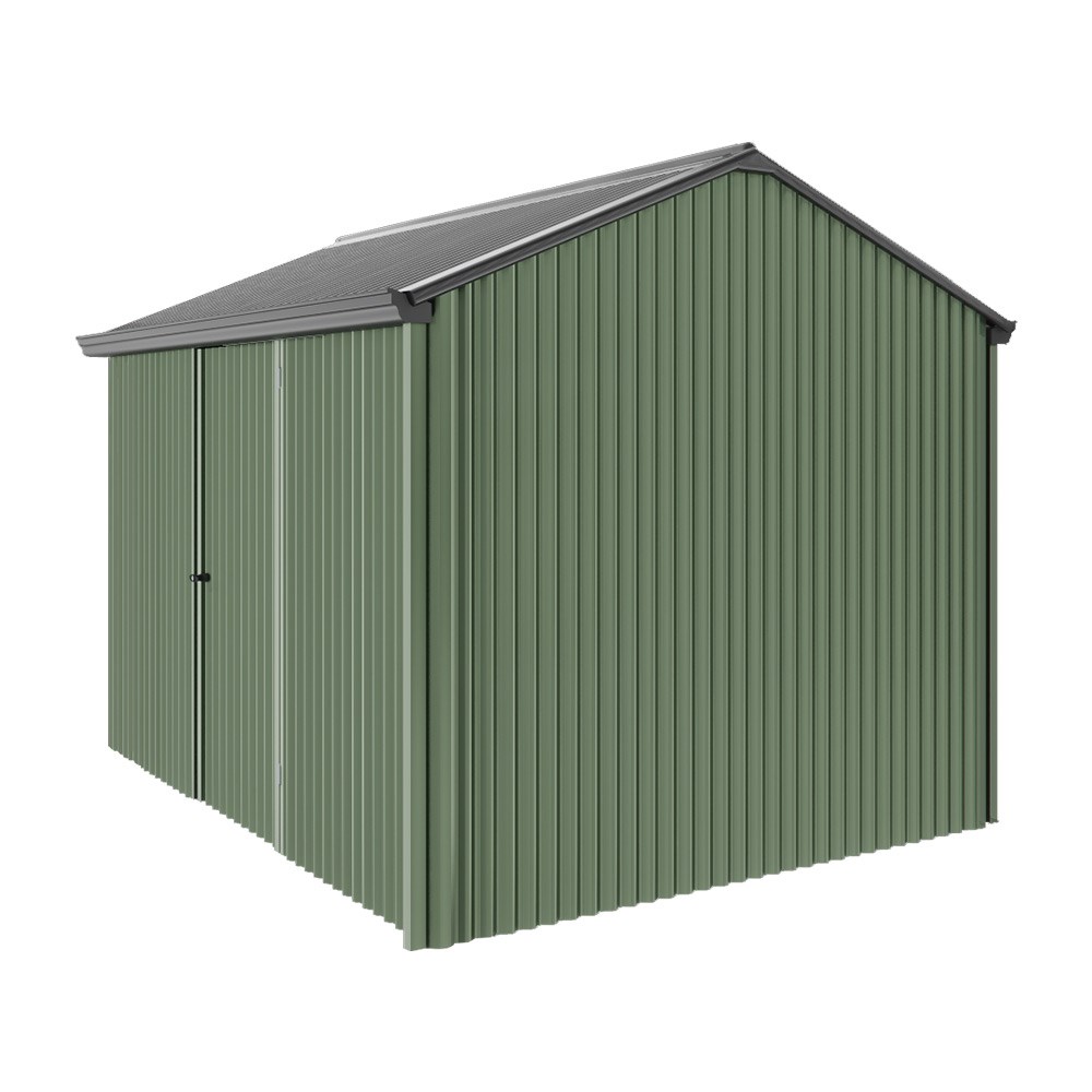 Handi-Heritage Shed H2 3.30X2.52 Roof:Gun Metal Grey Wall:Rivergum Front/Rear Single Door