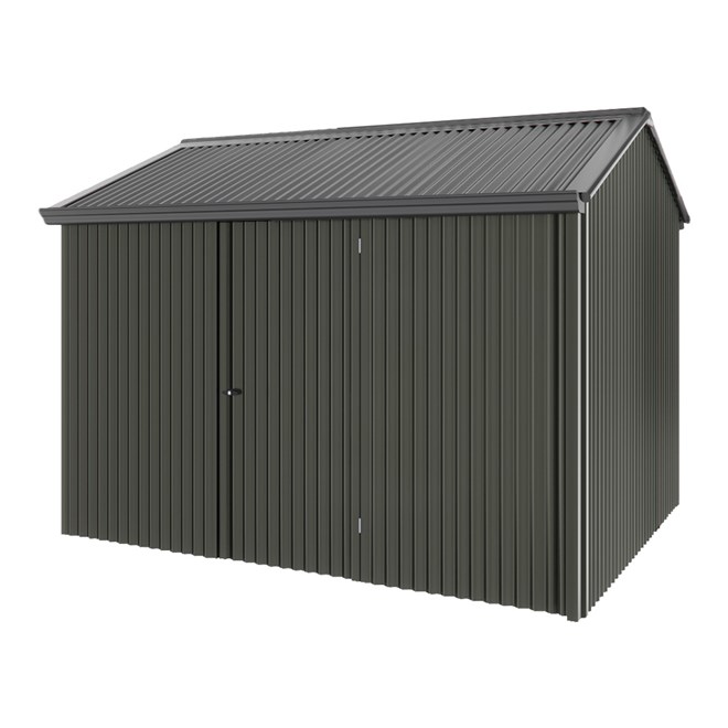 Handi-Heritage Shed H2 3.30X2.52 Roof:Gun Metal Grey Wall:Slate Grey Front/Rear Single Door