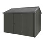 Handi-Heritage Shed H2 3.30X2.52 Roof:Gun Metal Grey Wall:Slate Grey Front/Rear Single Door