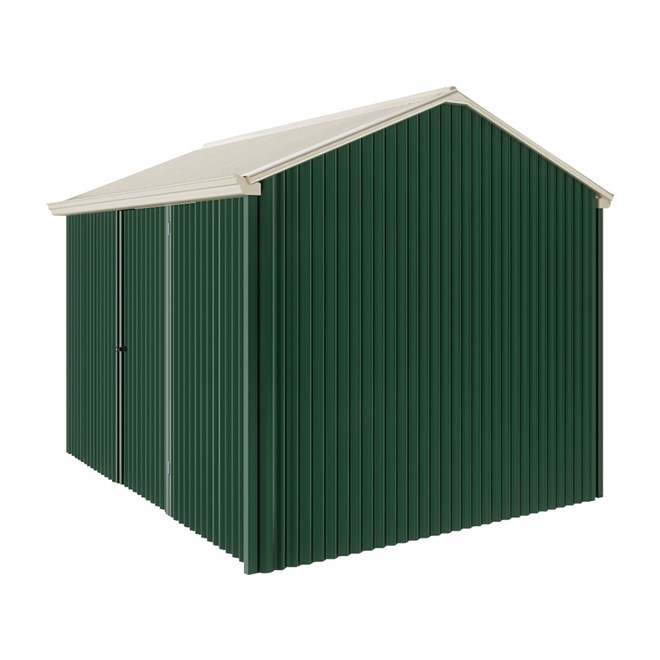Handi-Heritage Shed H2 3.30X2.52 Roof:Merino Wall:Caulfield Green Front/Rear Single Door