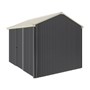 Handi-Heritage Shed H2 3.30X2.52 Roof:Merino Wall:Gun Metal Grey Front/Rear Single Door