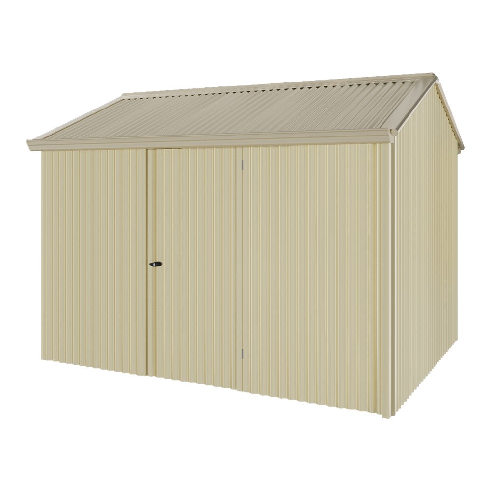 Handi-Heritage Shed H2 3.30X2.52 Roof:Merino Wall:Primrose Front/Rear Single Door