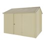 Handi-Heritage Shed H2 3.30X2.52 Roof:Merino Wall:Primrose Front/Rear Single Door