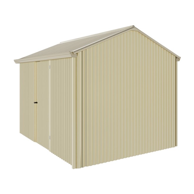 Handi-Heritage Shed H2 3.30X2.52 Roof:Merino Wall:Primrose Front/Rear Single Door