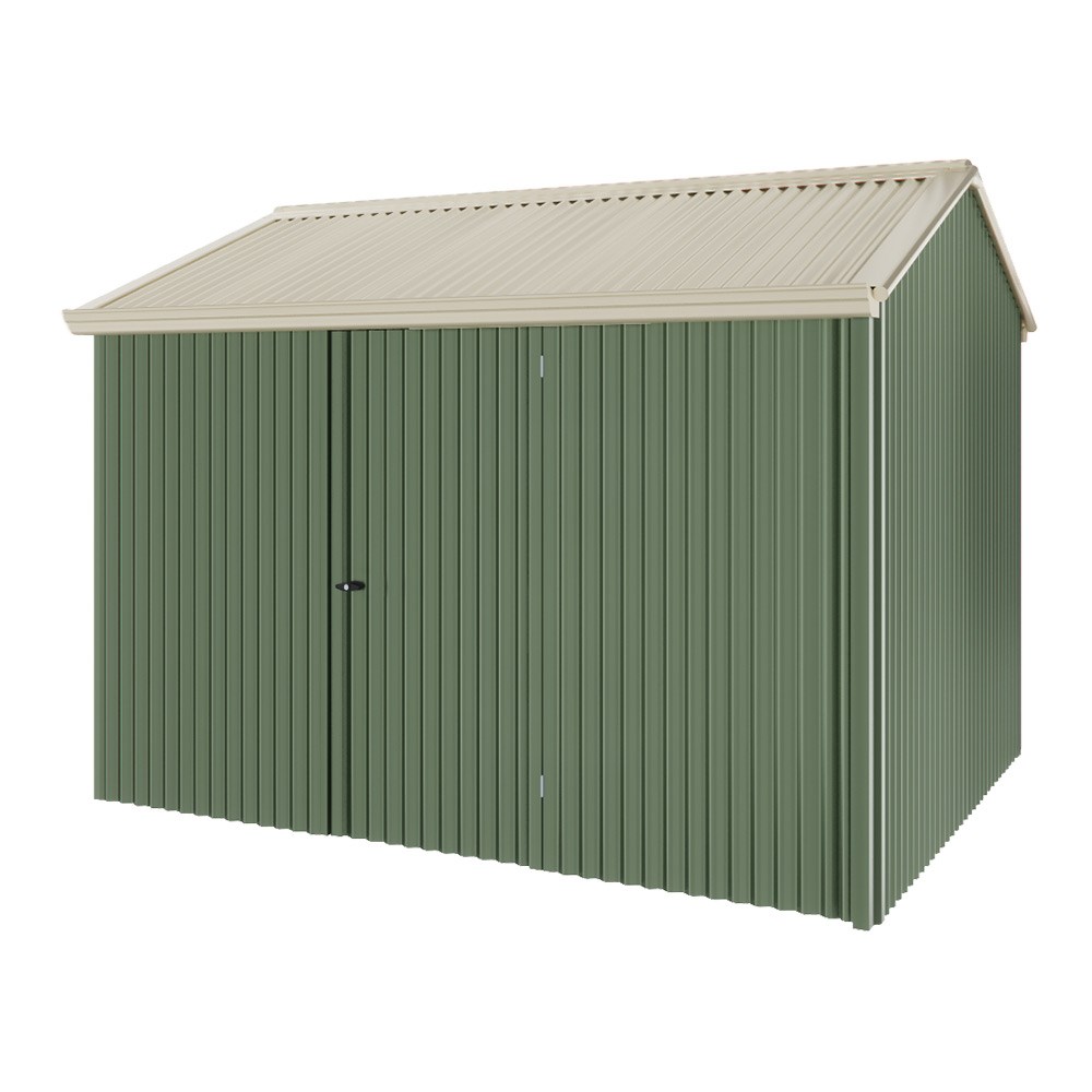 Handi-Heritage Shed H2 3.30X2.52 Roof:Merino Wall:Rivergum Front/Rear Single Door