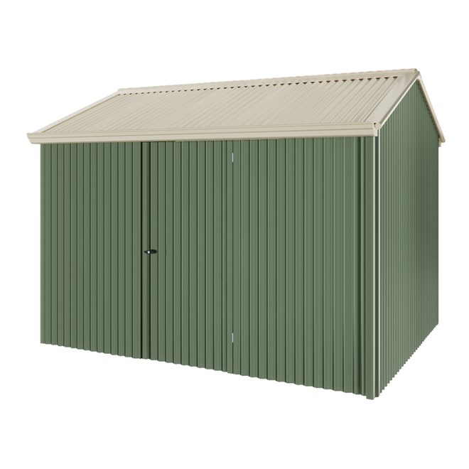 Handi-Heritage Shed H2 3.30X2.52 Roof:Merino Wall:Rivergum Front/Rear Single Door