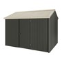 Handi-Heritage Shed H2 3.30X2.52 Roof:Merino Wall:Slate Grey Front/Rear Single Door