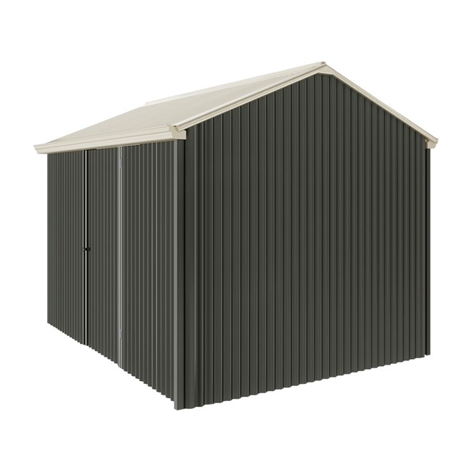 Handi-Heritage Shed H2 3.30X2.52 Roof:Merino Wall:Slate Grey Front/Rear Single Door