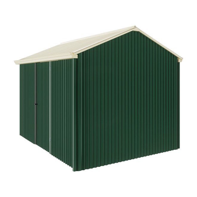 Handi-Heritage Shed H2 3.30X2.52 Roof:Primrose Wall:Caulfield Green Front/Rear Single Door