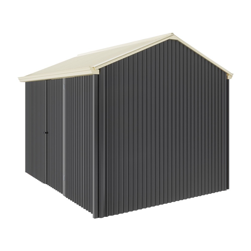 Handi-Heritage Shed H2 3.30X2.52 Roof:Primrose Wall:Gun Metal Grey Front/Rear Single Door