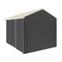 Handi-Heritage Shed H2 3.30X2.52 Roof:Primrose Wall:Gun Metal Grey Front/Rear Single Door