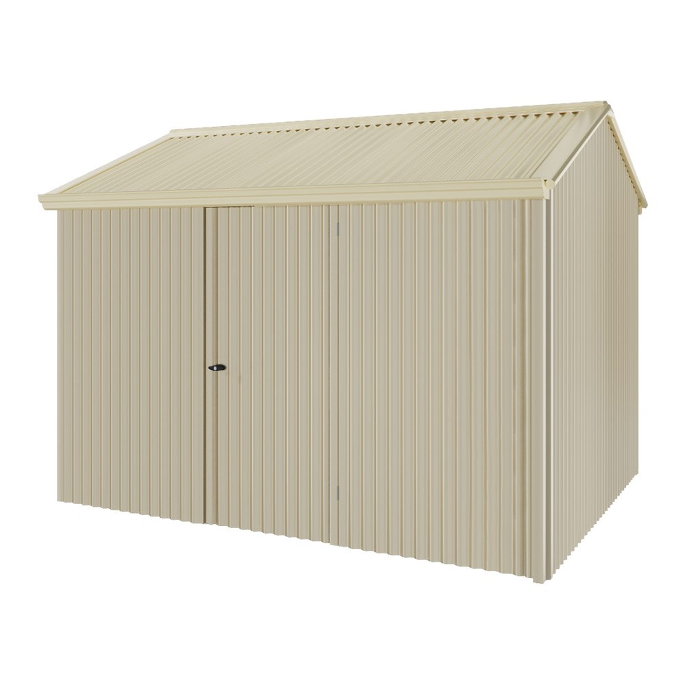 Handi-Heritage Shed H2 3.30X2.52 Roof:Primrose Wall:Merino Front/Rear Single Door