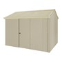 Handi-Heritage Shed H2 3.30X2.52 Roof:Primrose Wall:Merino Front/Rear Single Door