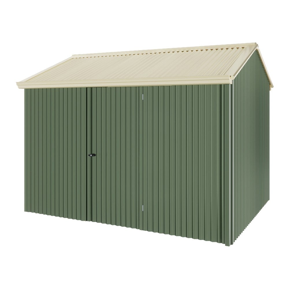 Handi-Heritage Shed H2 3.30X2.52 Roof:Primrose Wall:Rivergum Front/Rear Single Door