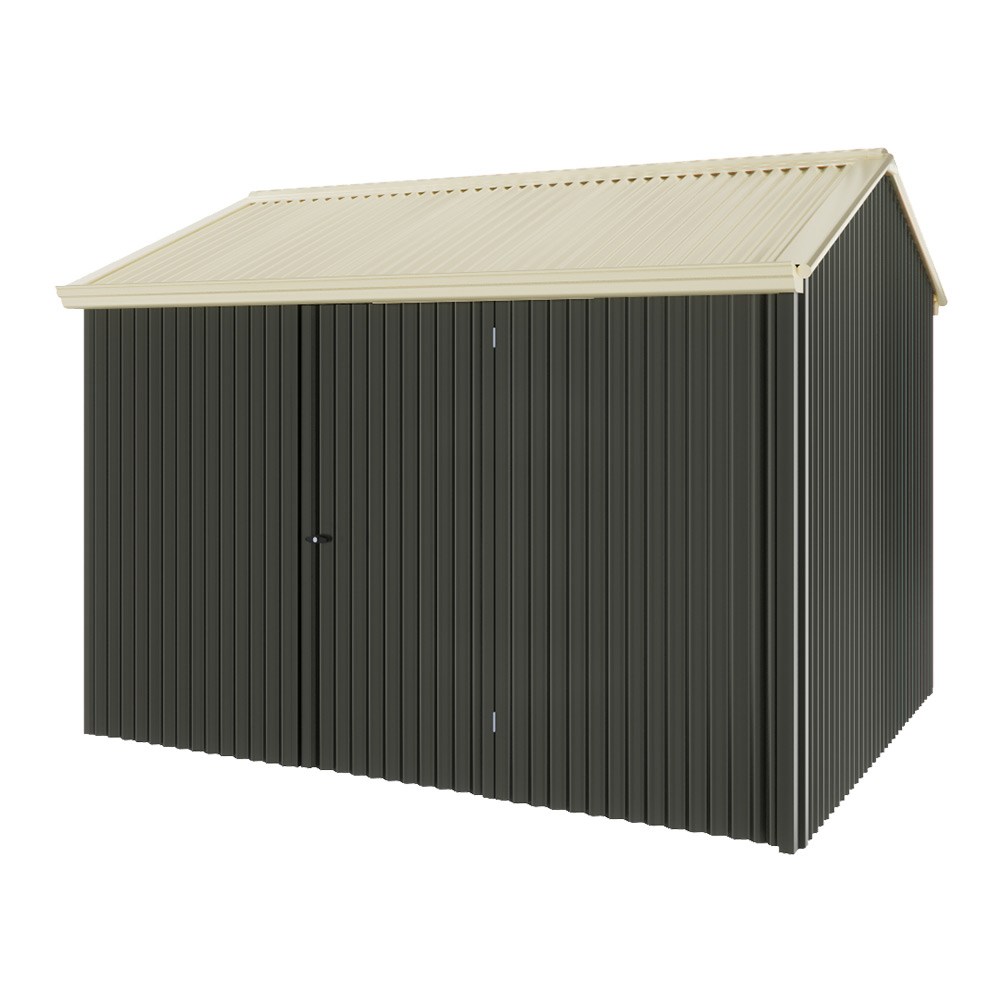 Handi-Heritage Shed H2 3.30X2.52 Roof:Primrose Wall:Slate Grey Front/Rear Single Door
