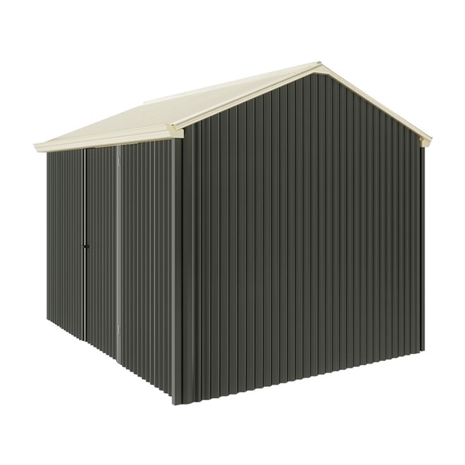 Handi-Heritage Shed H2 3.30X2.52 Roof:Primrose Wall:Slate Grey Front/Rear Single Door