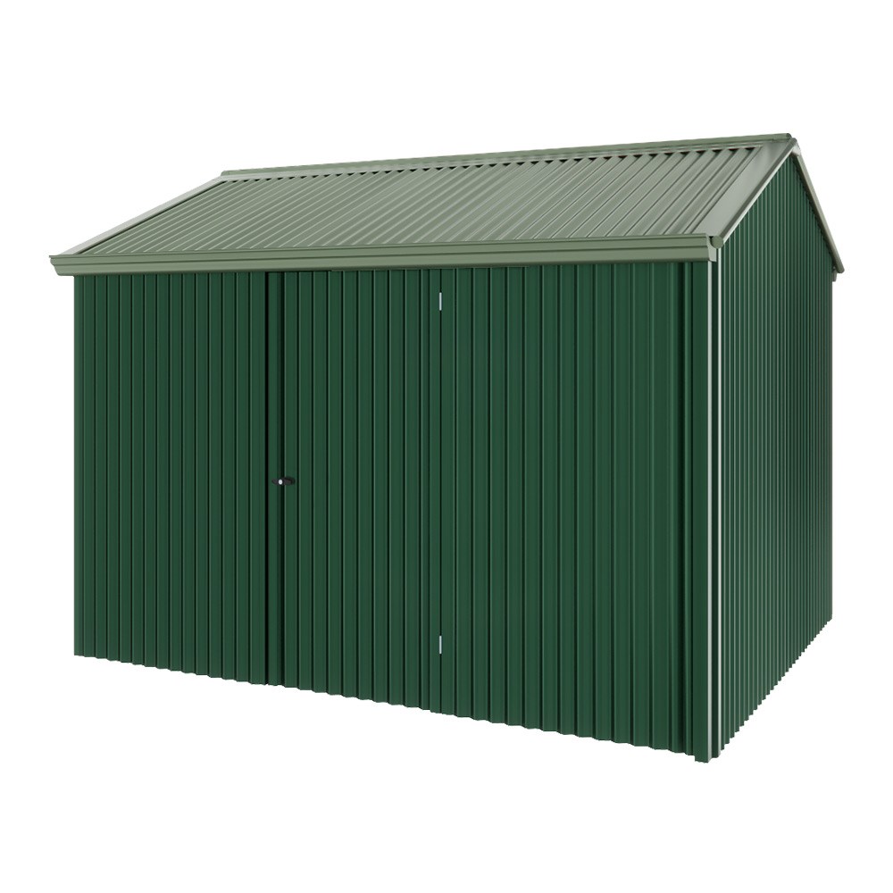 Handi-Heritage Shed H2 3.30X2.52 Roof:Rivergum Wall:Caulfield Green Front/Rear Single Door