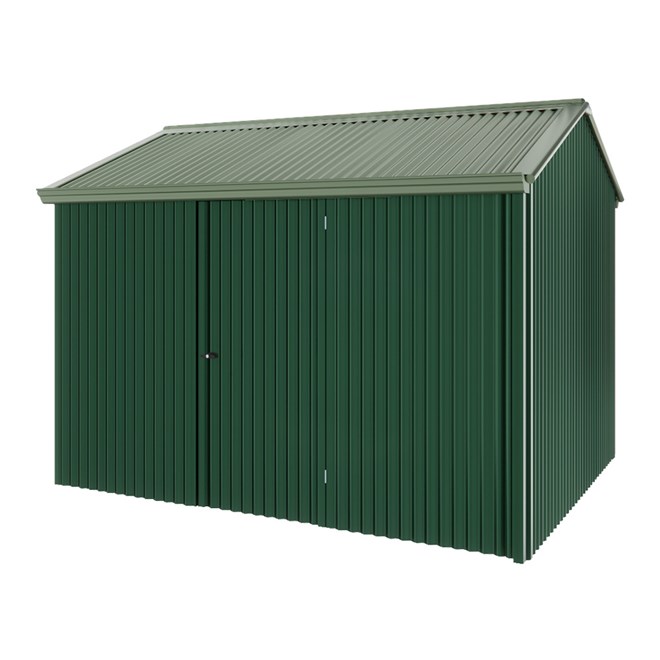 Handi-Heritage Shed H2 3.30X2.52 Roof:Rivergum Wall:Caulfield Green Front/Rear Single Door