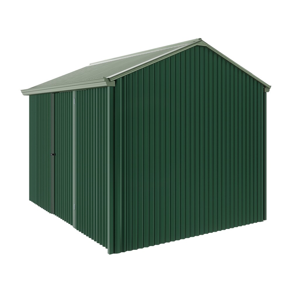 Handi-Heritage Shed H2 3.30X2.52 Roof:Rivergum Wall:Caulfield Green Front/Rear Single Door
