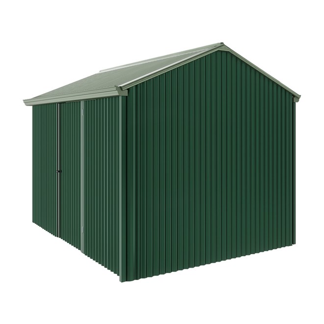 Handi-Heritage Shed H2 3.30X2.52 Roof:Rivergum Wall:Caulfield Green Front/Rear Single Door