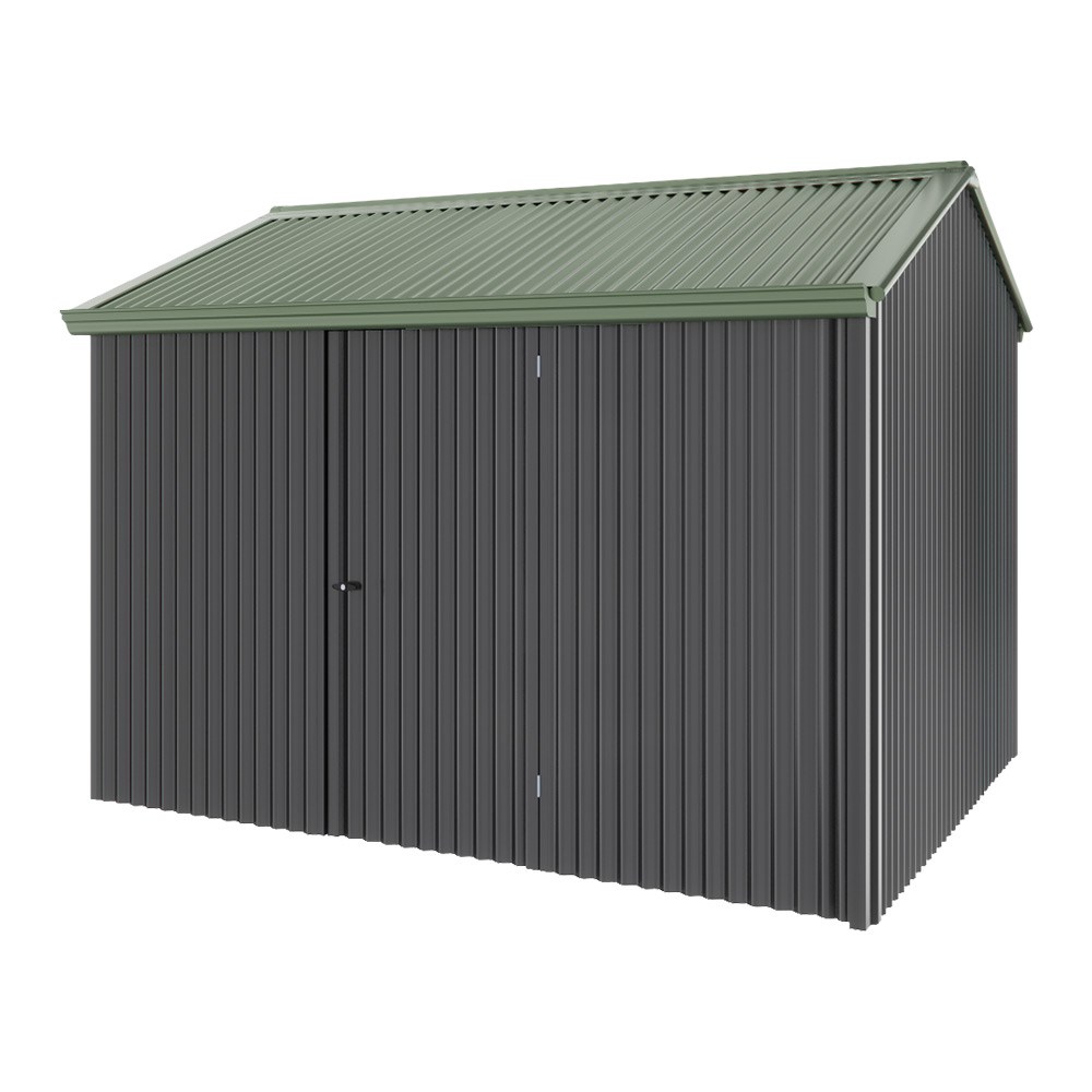 Handi-Heritage Shed H2 3.30X2.52 Roof:Rivergum Wall:Gun Metal Grey Front/Rear Single Door