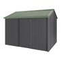 Handi-Heritage Shed H2 3.30X2.52 Roof:Rivergum Wall:Gun Metal Grey Front/Rear Single Door