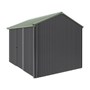 Handi-Heritage Shed H2 3.30X2.52 Roof:Rivergum Wall:Gun Metal Grey Front/Rear Single Door
