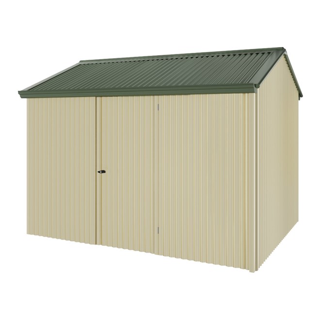 Handi-Heritage Shed H2 3.30X2.52 Roof:Rivergum Wall:Primrose Front/Rear Single Door